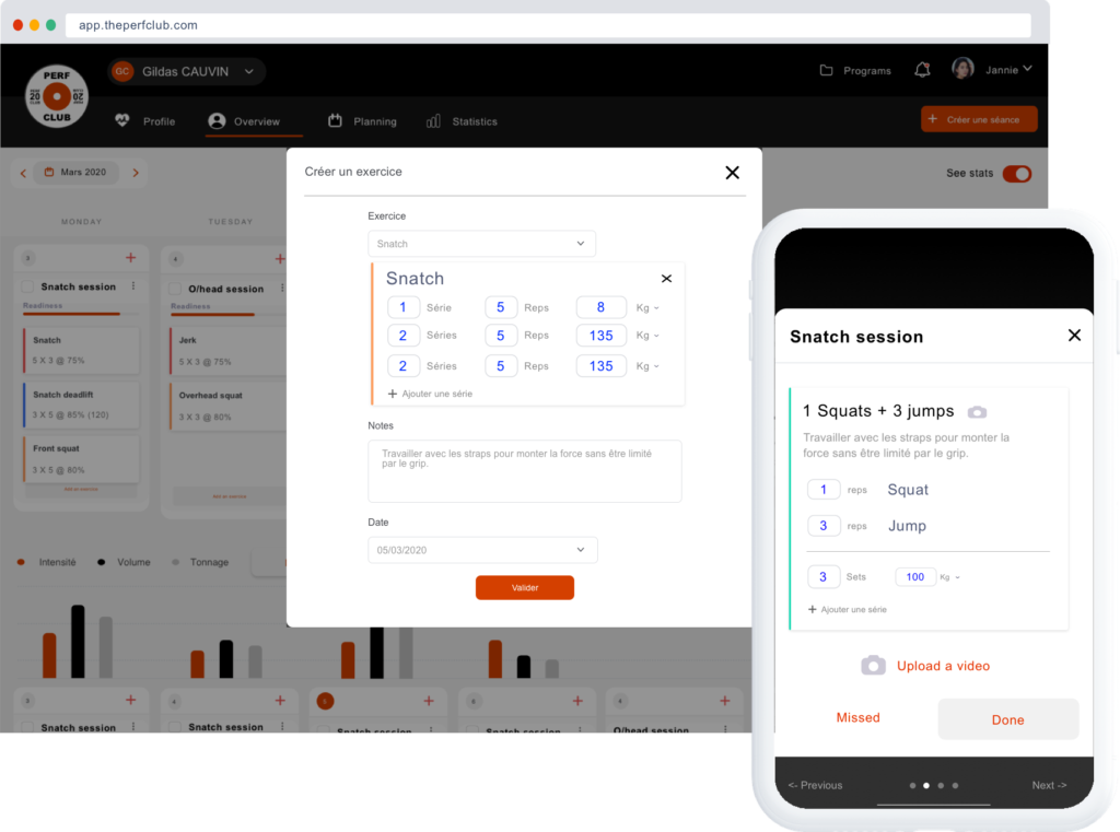 Personnaliser son programme d’entraînement