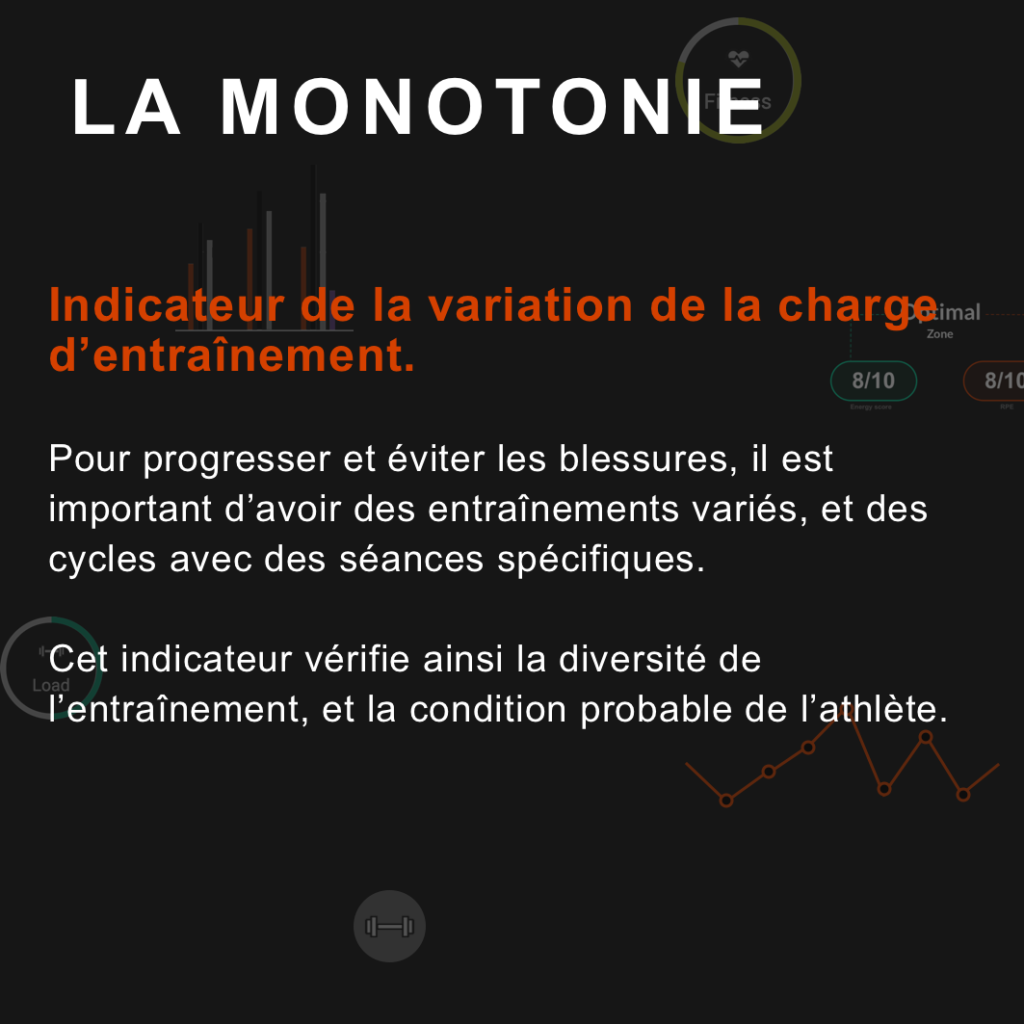 variation de charge d'entraînement