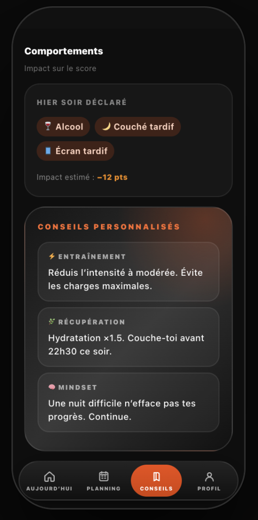 l'entraînement adaptatif selon les comportements